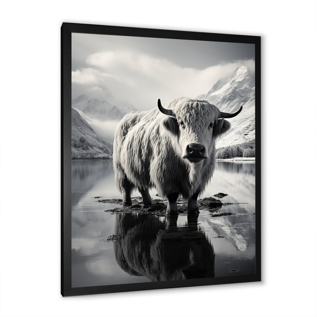 Yaks Serenade Of The Peak - Gray Yaks Wall Art