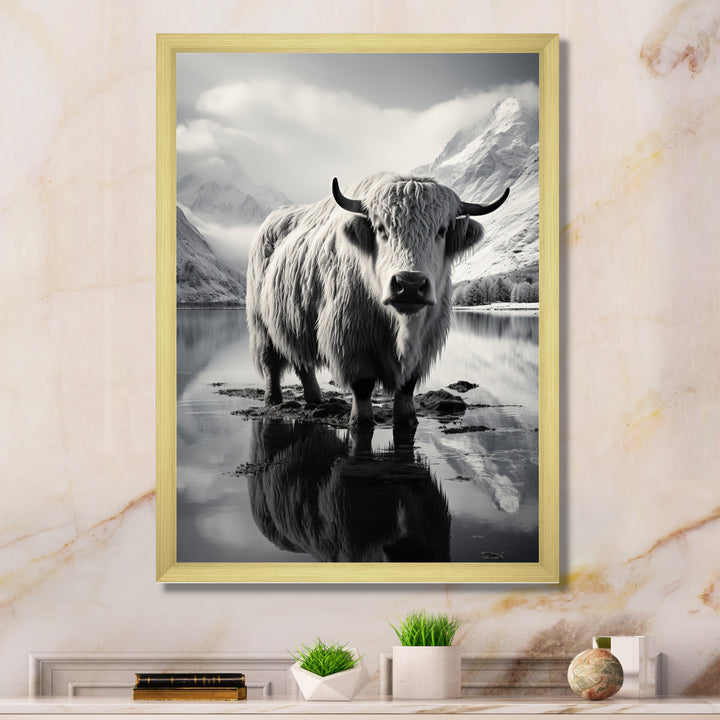 Yaks Serenade Of The Peak - Gray Yaks Wall Art