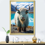 Yaks Solitude In Monochrome - Yaks Home Decor Art
