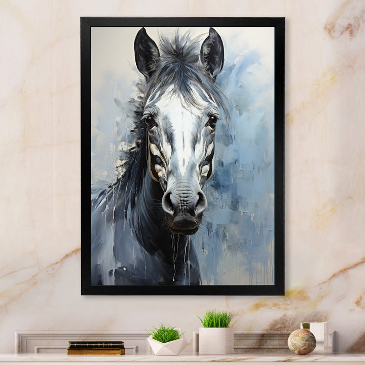 Zebra Bold Brushstrokes - Zebra Canvas Wall Art