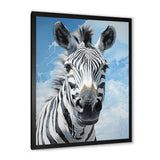 Contemporary Zebra Portrait - Zebra Wall Decor