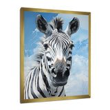 Contemporary Zebra Portrait - Zebra Wall Decor