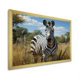 Zebra Realistic Wildlife Portrait - Zebra Wall Decor