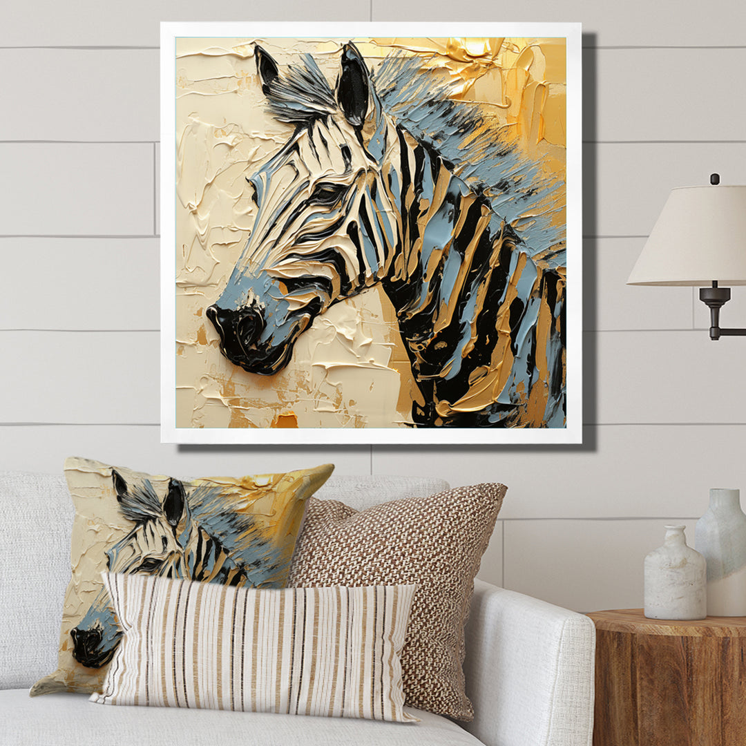 Black Yellow Zebra This - White Zebra Wall Art