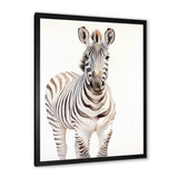 Zebra Watercolor Zebra This - Zebra Framed Canvas Art
