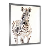 Zebra Watercolor Zebra This - Zebra Framed Canvas Art