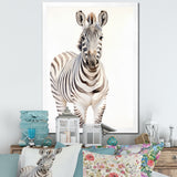 Zebra Watercolor Zebra This - Zebra Framed Canvas Art