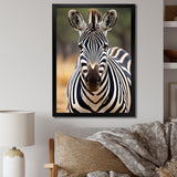 Zebra Patterns In - Zebra Living Room Wall Art
