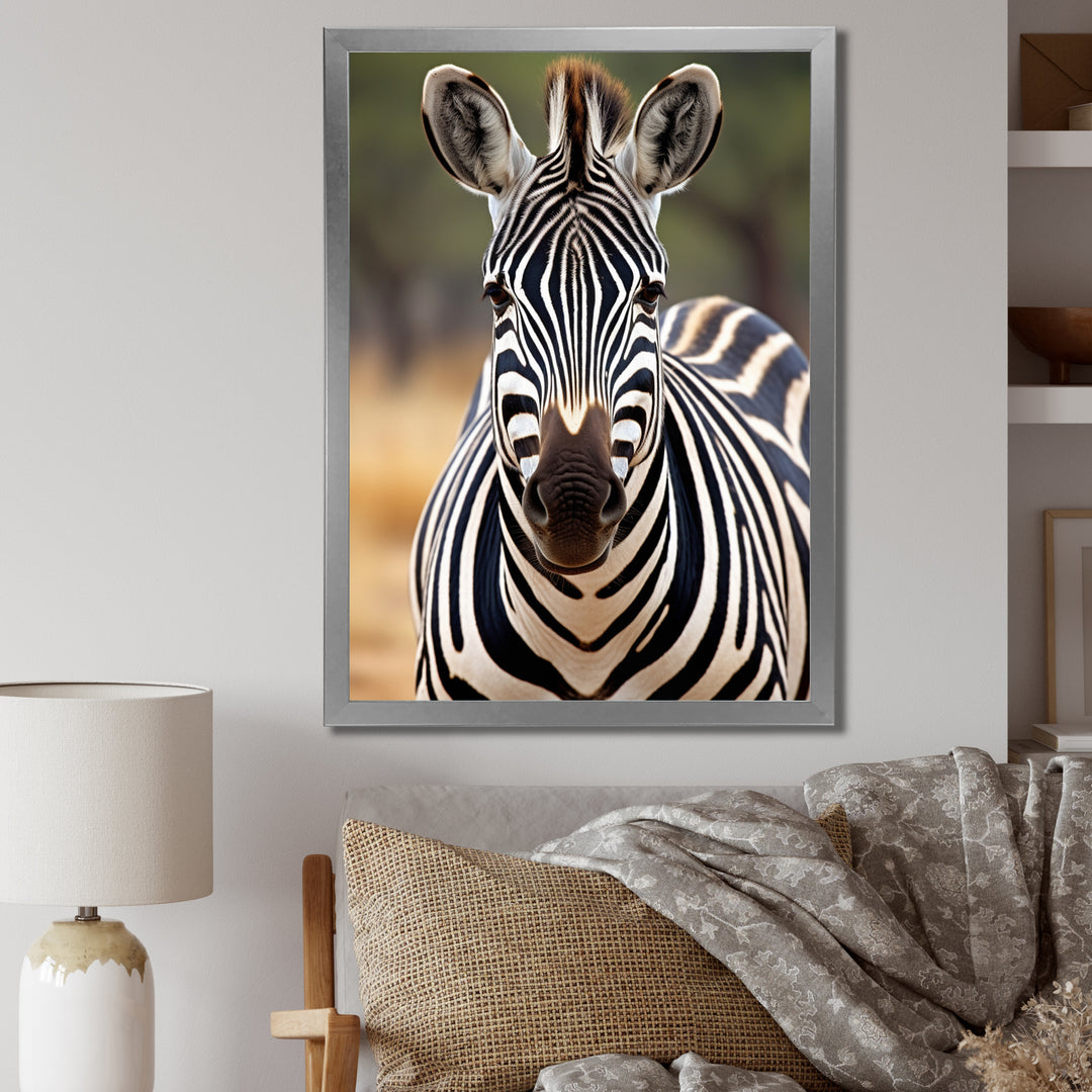 Zebra Patterns In - Zebra Living Room Wall Art