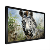 Zebra Stripes In Jungle - Zebra Bedroom Wall Art