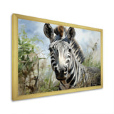 Zebra Stripes In Jungle - Zebra Bedroom Wall Art