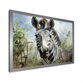 Zebra Stripes In Jungle - Zebra Bedroom Wall Art
