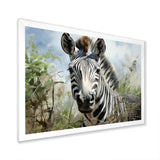 Zebra Stripes In Jungle - Zebra Bedroom Wall Art