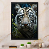 Tiger Zenith Portrait - Zebra Canvas Wall Art