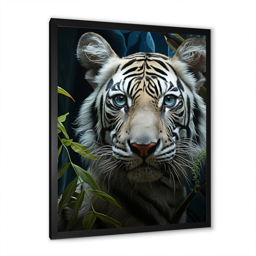 Tiger Zenith Portrait - Zebra Canvas Wall Art