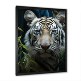 Tiger Zenith Portrait - Zebra Canvas Wall Art