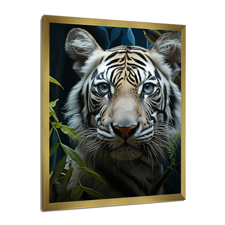Tiger Zenith Portrait - Zebra Canvas Wall Art