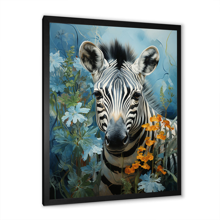 Zebra Zenith Portrait - Zebra Canvas Wall Art