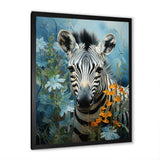 Zebra Zenith Portrait - Zebra Canvas Wall Art