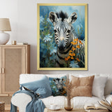 Zebra Zenith Portrait - Zebra Canvas Wall Art