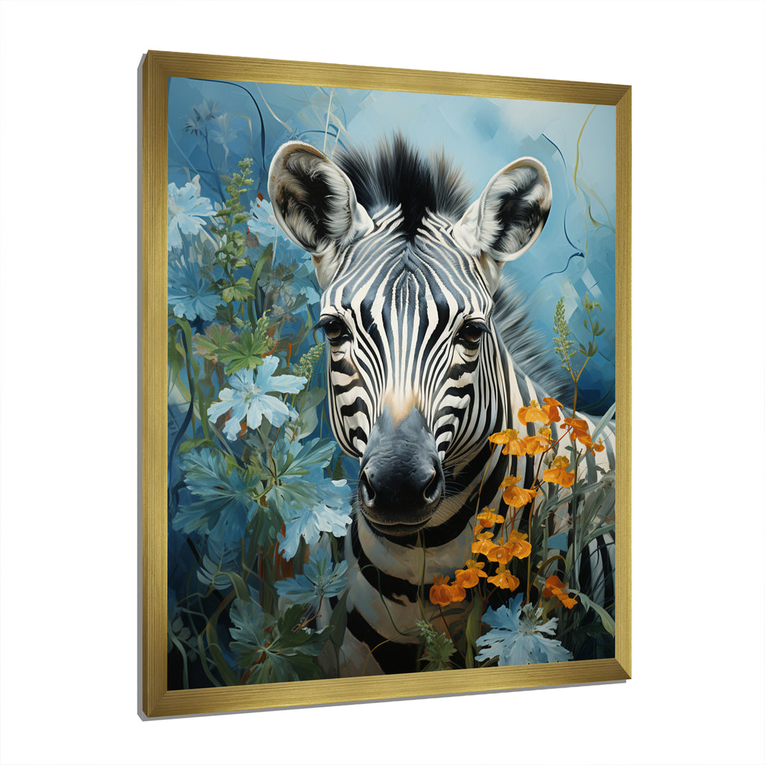 Zebra Zenith Portrait - Zebra Canvas Wall Art
