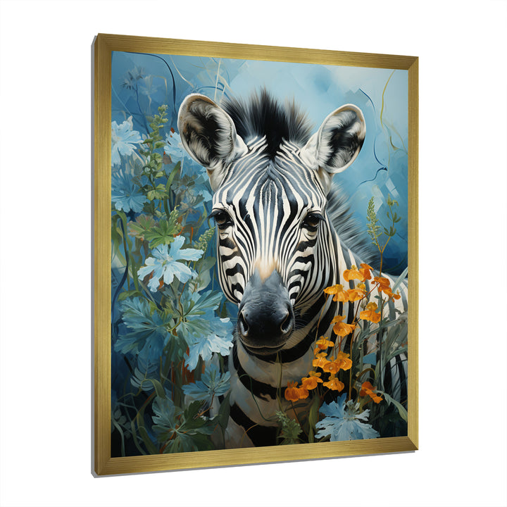 Zebra Zenith Portrait - Zebra Canvas Wall Art