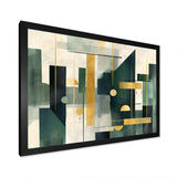 Gold Green Parallel Universes - Abstract Canvas Wall Art