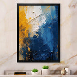 Blue and Yellow Intuitive Expressions I - Abstract Canvas Wall Art