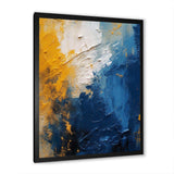 Blue and Yellow Intuitive Expressions I - Abstract Canvas Wall Art