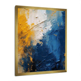 Blue and Yellow Intuitive Expressions I - Abstract Canvas Wall Art