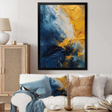 Blue and Yellow Intuitive Expressions II - Abstract Canvas Wall Art