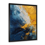 Blue and Yellow Intuitive Expressions II - Abstract Canvas Wall Art