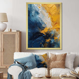 Blue and Yellow Intuitive Expressions II - Abstract Canvas Wall Art