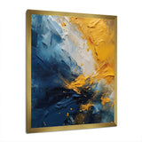 Blue and Yellow Intuitive Expressions II - Abstract Canvas Wall Art