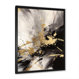 Gold and Grey Fluid Fusion II - Abstract Canvas Wall Art