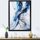 Blue and Grey Ethereal Elixir I - Abstract Canvas Wall Art