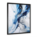 Blue and Grey Ethereal Elixir I - Abstract Canvas Wall Art