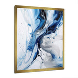 Blue and Grey Ethereal Elixir I - Abstract Canvas Wall Art