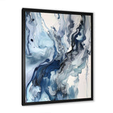 Blue and Grey Ethereal Elixir II - Abstract Canvas Wall Art