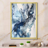 Blue and Grey Ethereal Elixir II - Abstract Canvas Wall Art