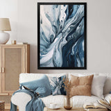 Blue and Grey Ethereal Elixir III - Abstract Canvas Wall Art