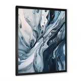 Blue and Grey Ethereal Elixir III - Abstract Canvas Wall Art