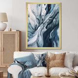 Blue and Grey Ethereal Elixir III - Abstract Canvas Wall Art