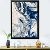 Blue and Grey Ethereal Elixir IV - Abstract Canvas Wall Art