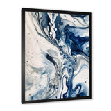 Blue and Grey Ethereal Elixir IV - Abstract Canvas Wall Art