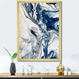 Blue and Grey Ethereal Elixir IV - Abstract Canvas Wall Art