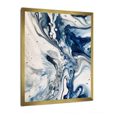 Blue and Grey Ethereal Elixir IV - Abstract Canvas Wall Art