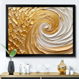 Gold Eternal Swirl I - Abstract Canvas Wall Art