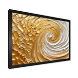 Gold Eternal Swirl I - Abstract Canvas Wall Art