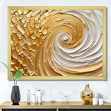 Gold Eternal Swirl I - Abstract Canvas Wall Art